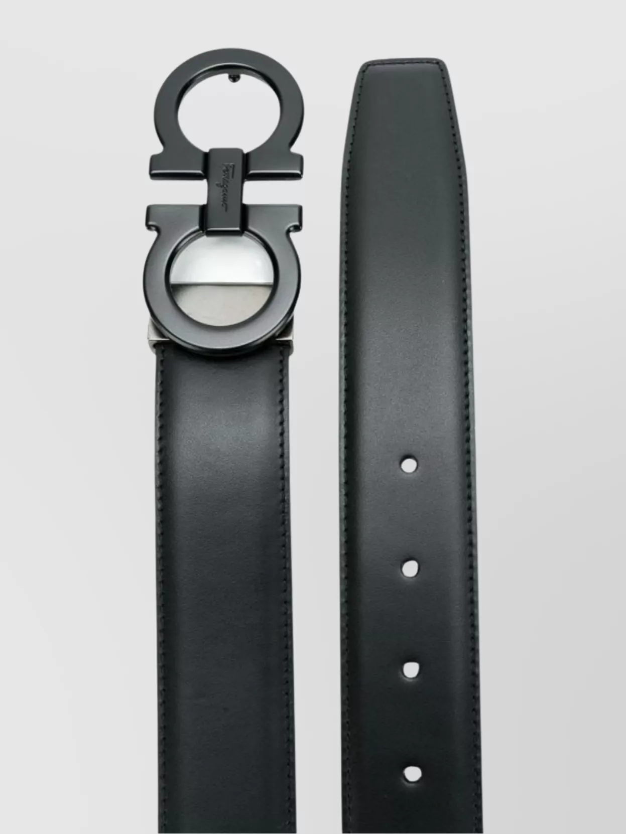 Ferragamo Dual Sided Gancini Belt Design