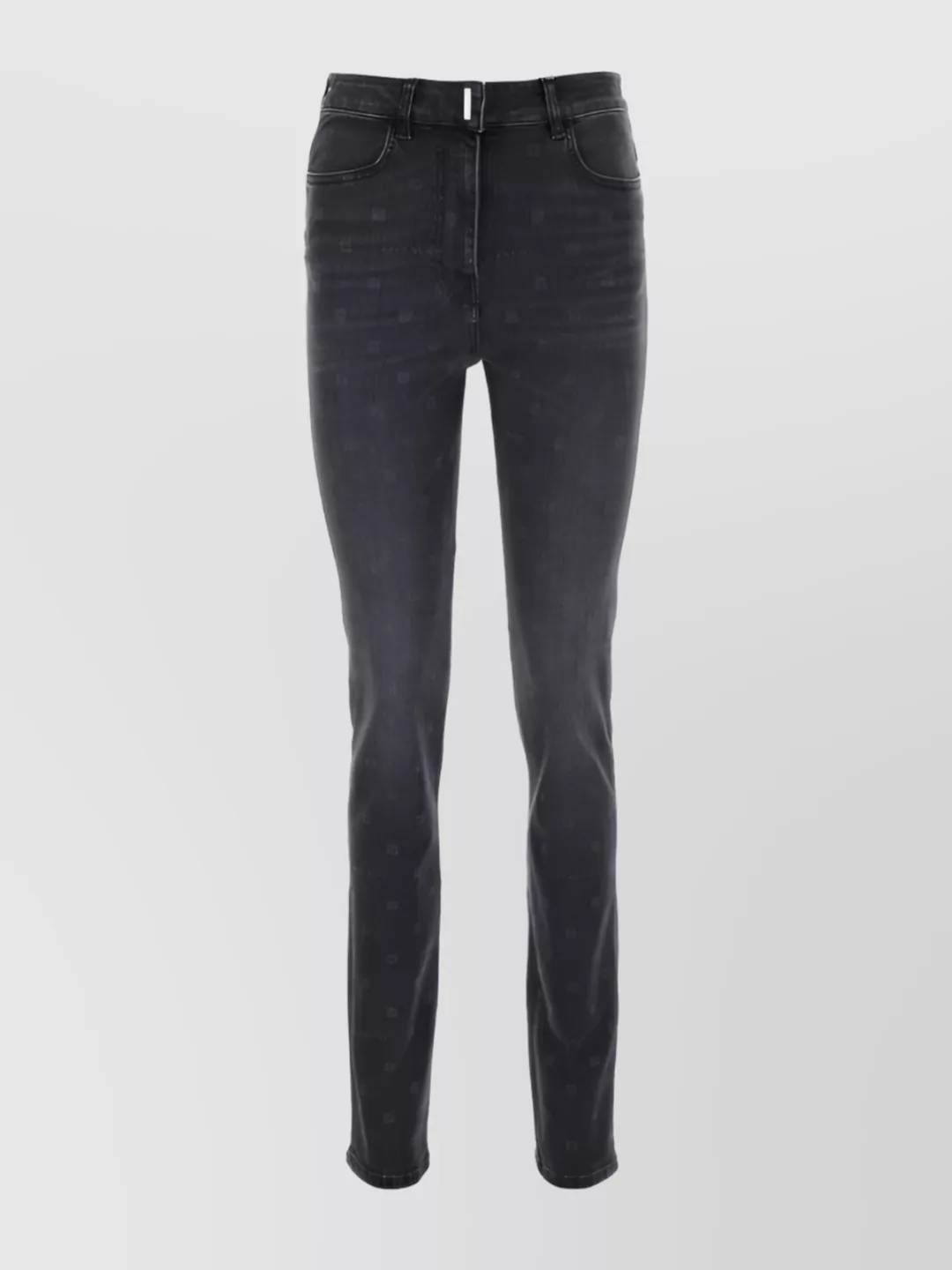 Shop Givenchy Distressed Denim Pants With Belt Loops In Black