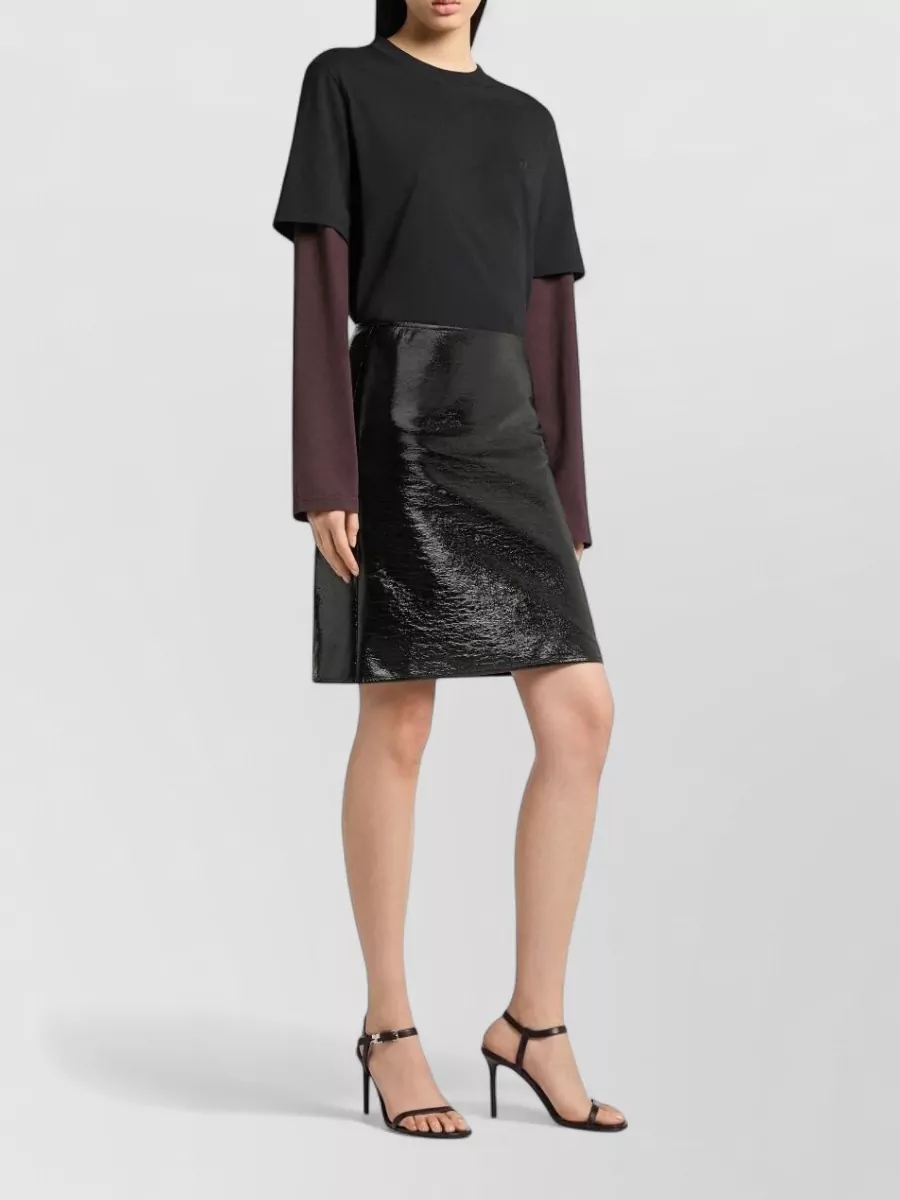 Courrèges Cotton Fitted Skirt