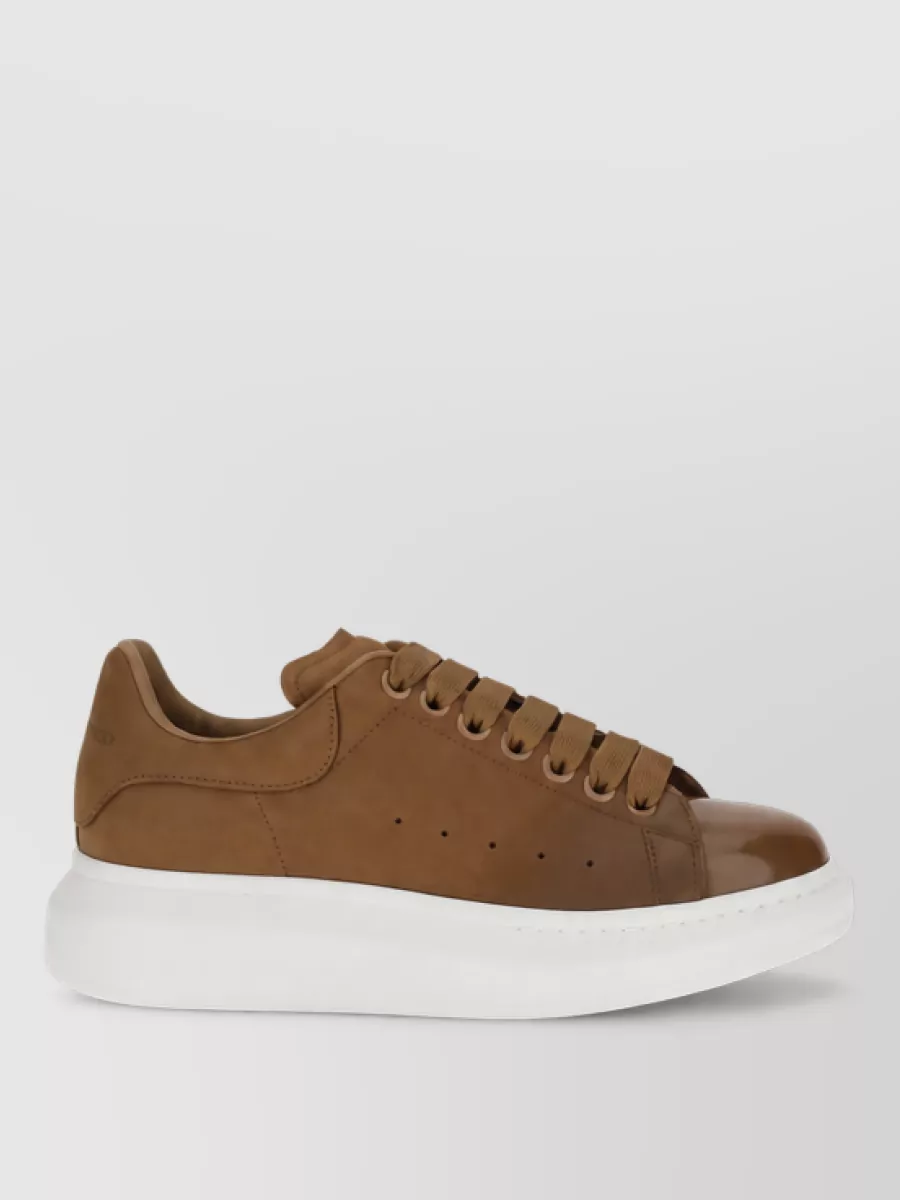 Alexander Mcqueen Leather Chunky Sneakers