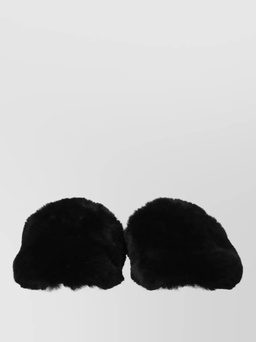 Balenciaga fur slippers