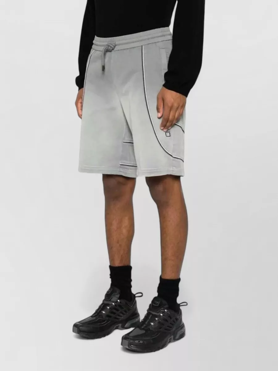 Off-White Cotton Track Shorts