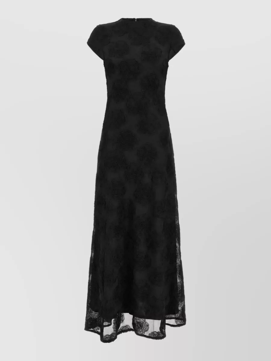 Rotate Birger Christensen sheer floral-print maxi dress