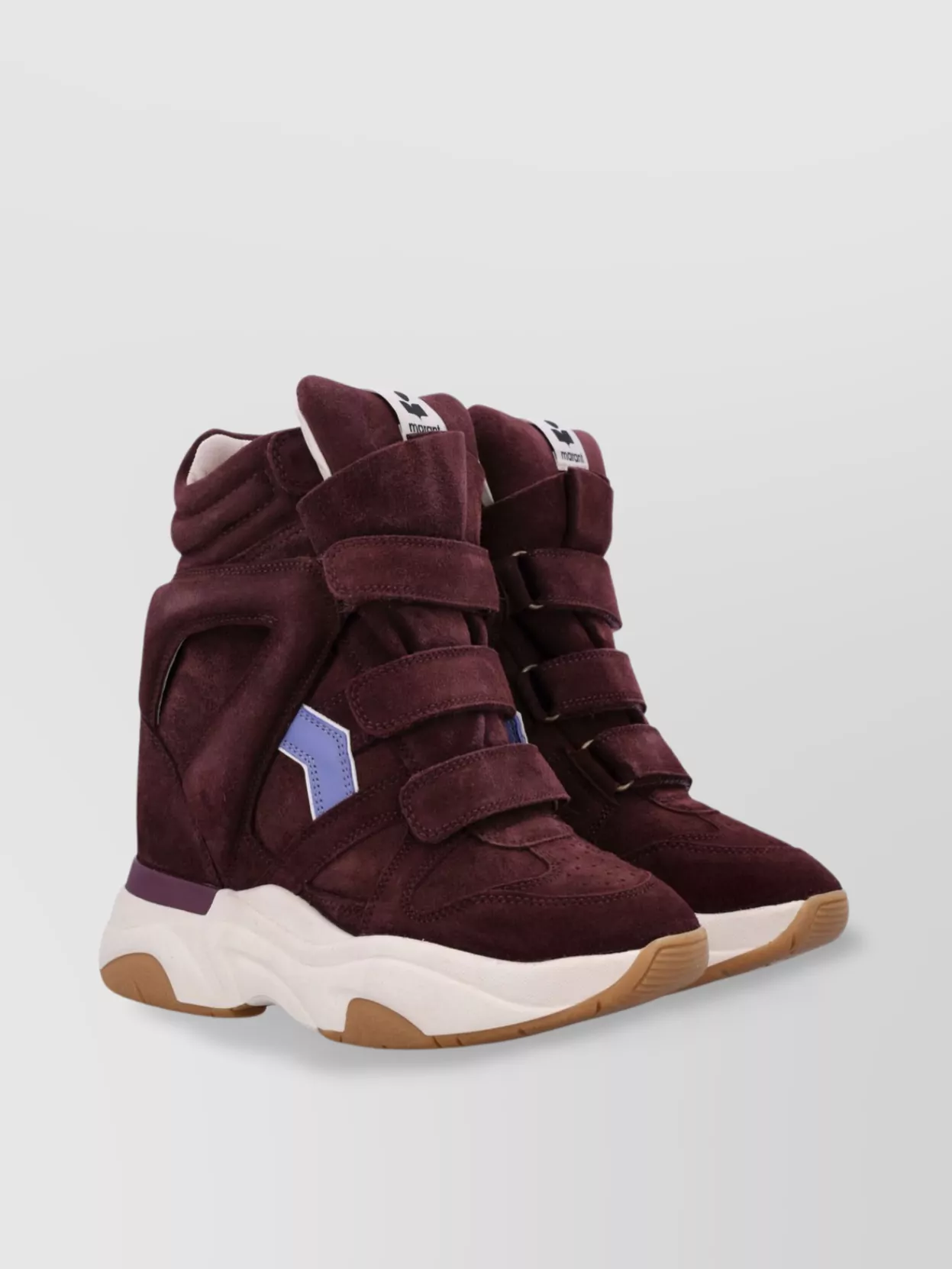 Isabel Marant High-top Suede Sneakers Contrast Sole