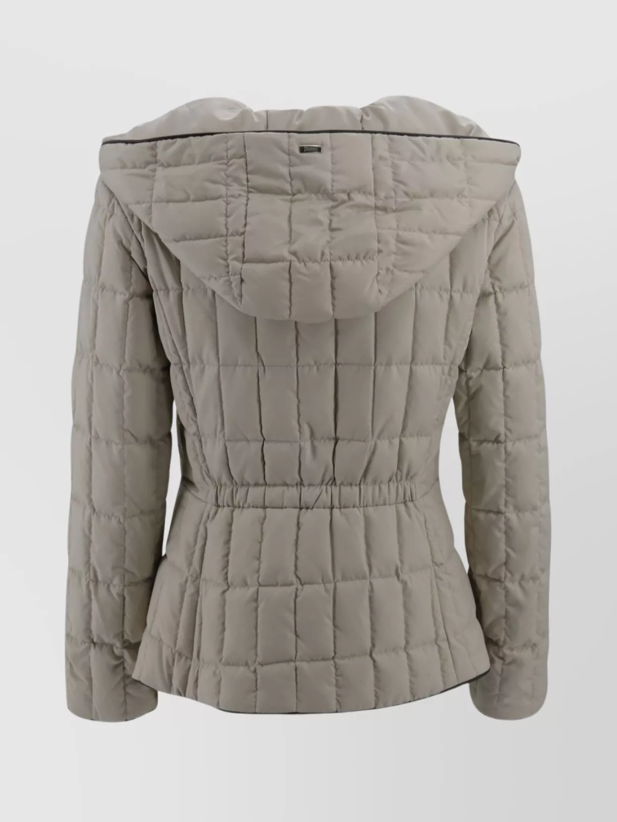 Herno Hooded Padded Jacket Long Sleeves In Neutral