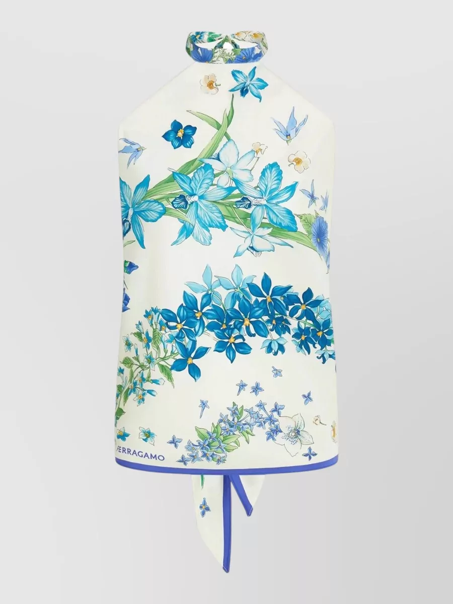 Ferragamo Silk oblong shawl