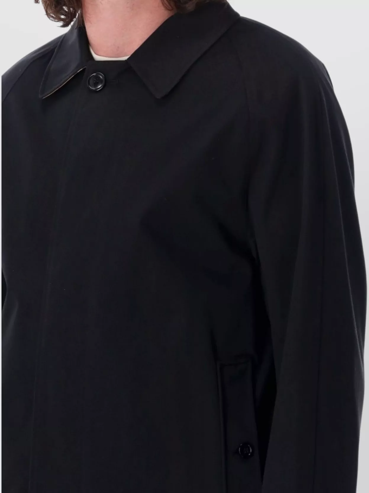 Burberry Long Length Side Pockets Single-Breasted Jacket