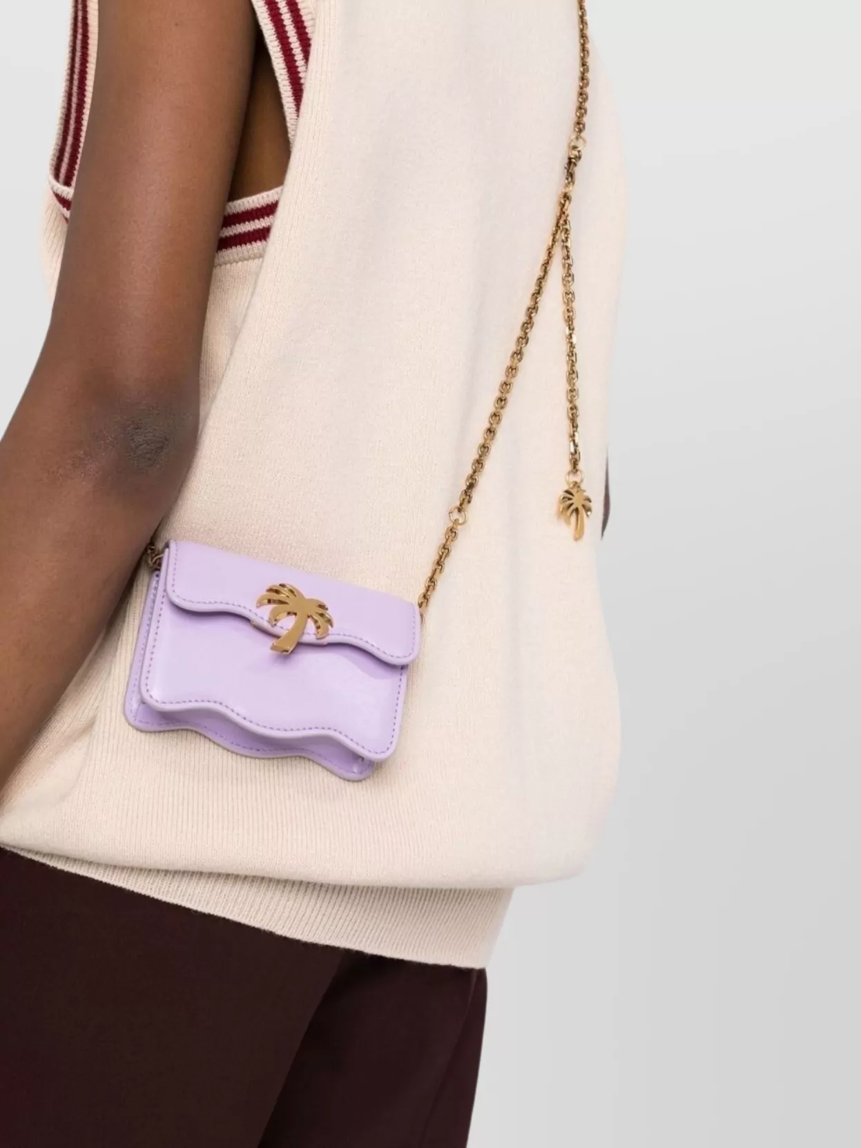 Palm Angels Chic Belt Bag Chain Strap