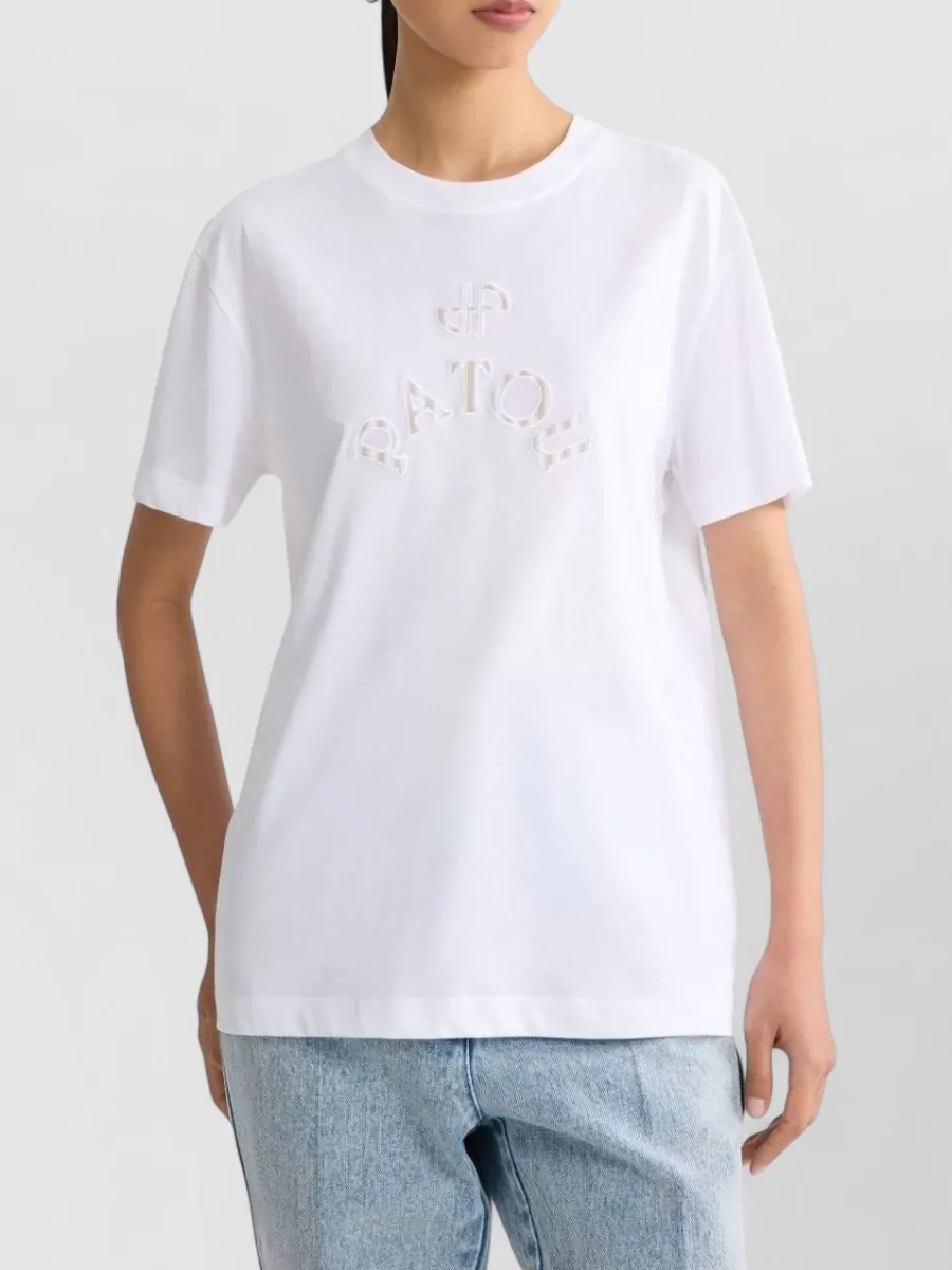 Patou Cotton Logo-Embroidered Short-Sleeve T-Shirt