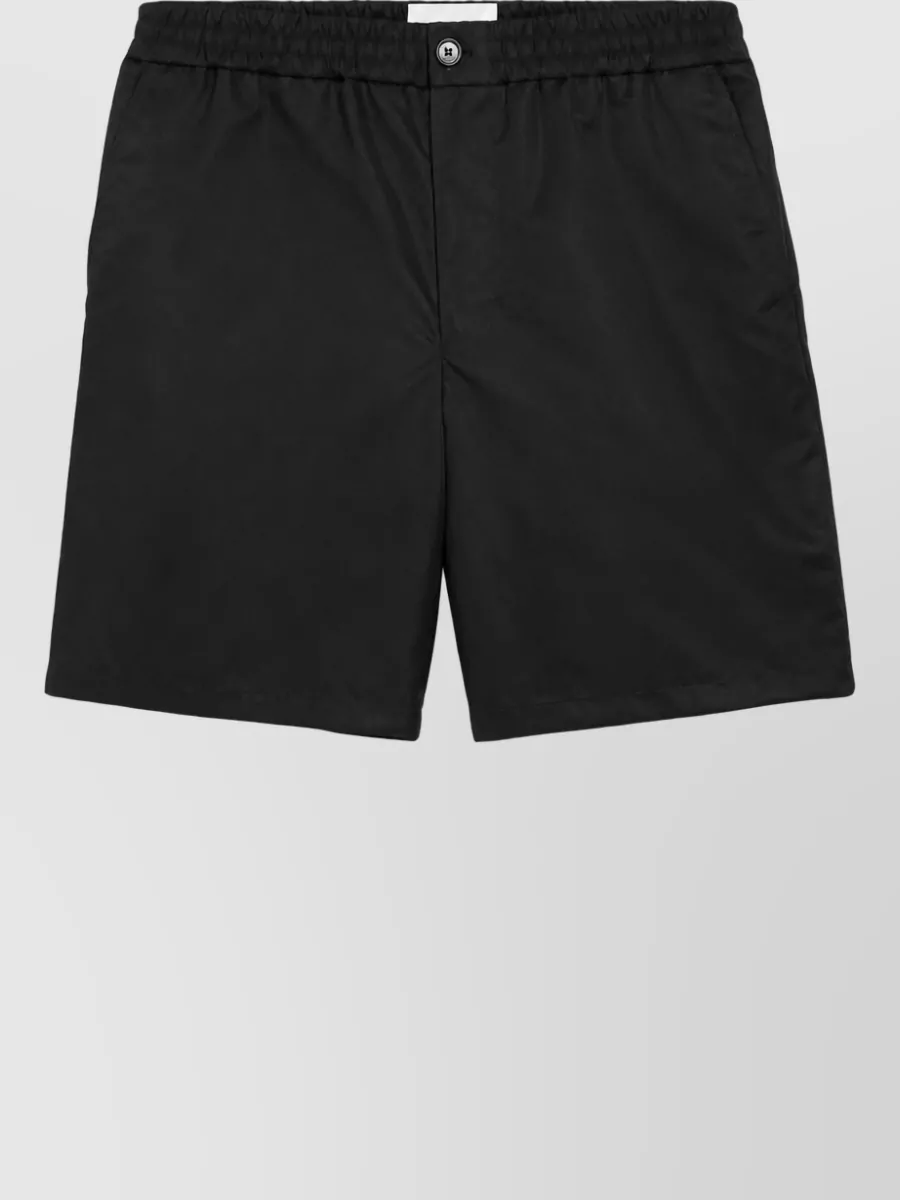 Ami Paris Polyamide elastic waist chino shorts