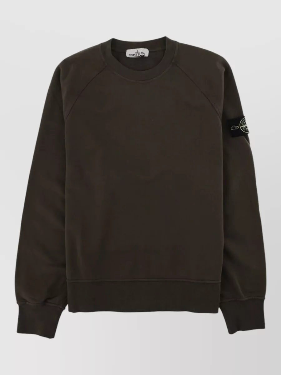 Stone Island cotton raglan-sleeve sweatshirt