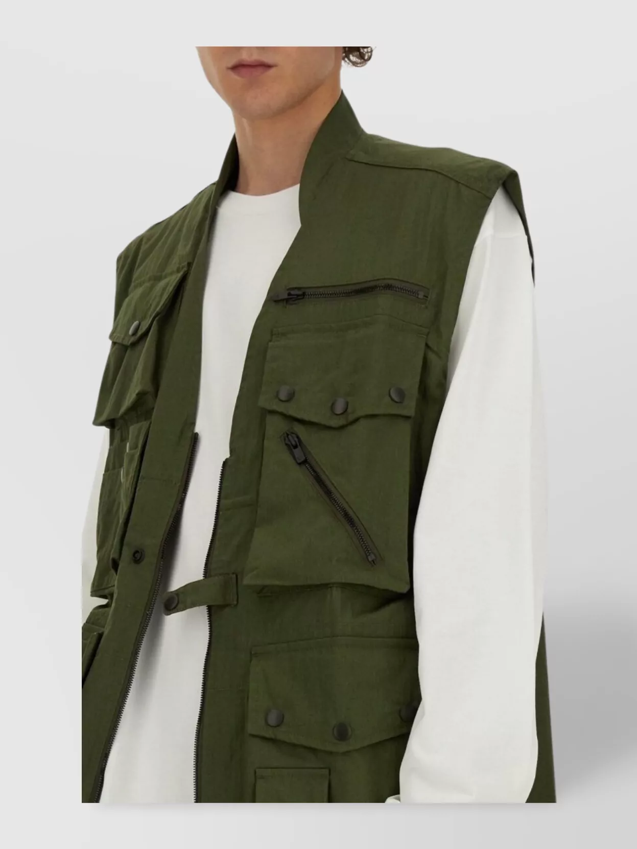 Shop Needles Vest Featuring Multiple Pockets