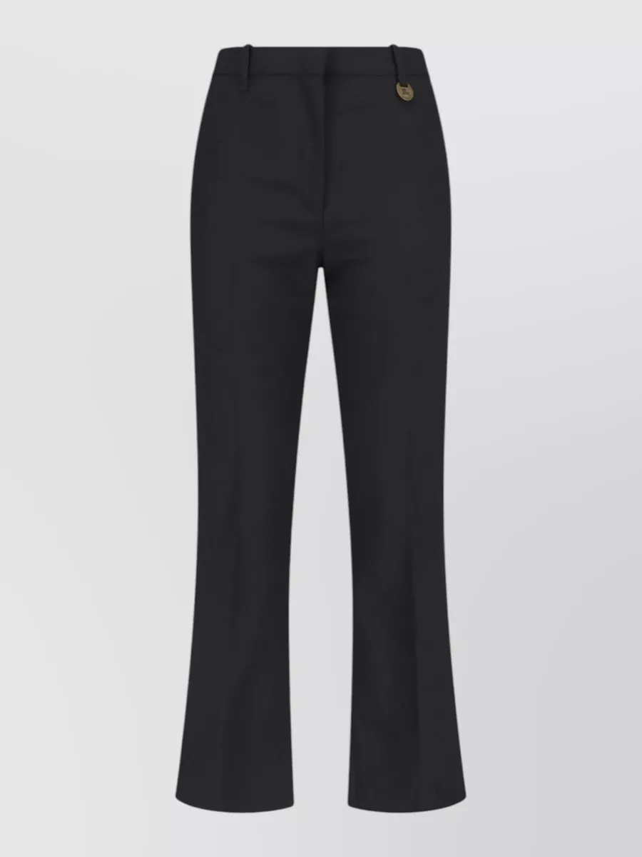 Burberry Wool mid-rise flared trousers