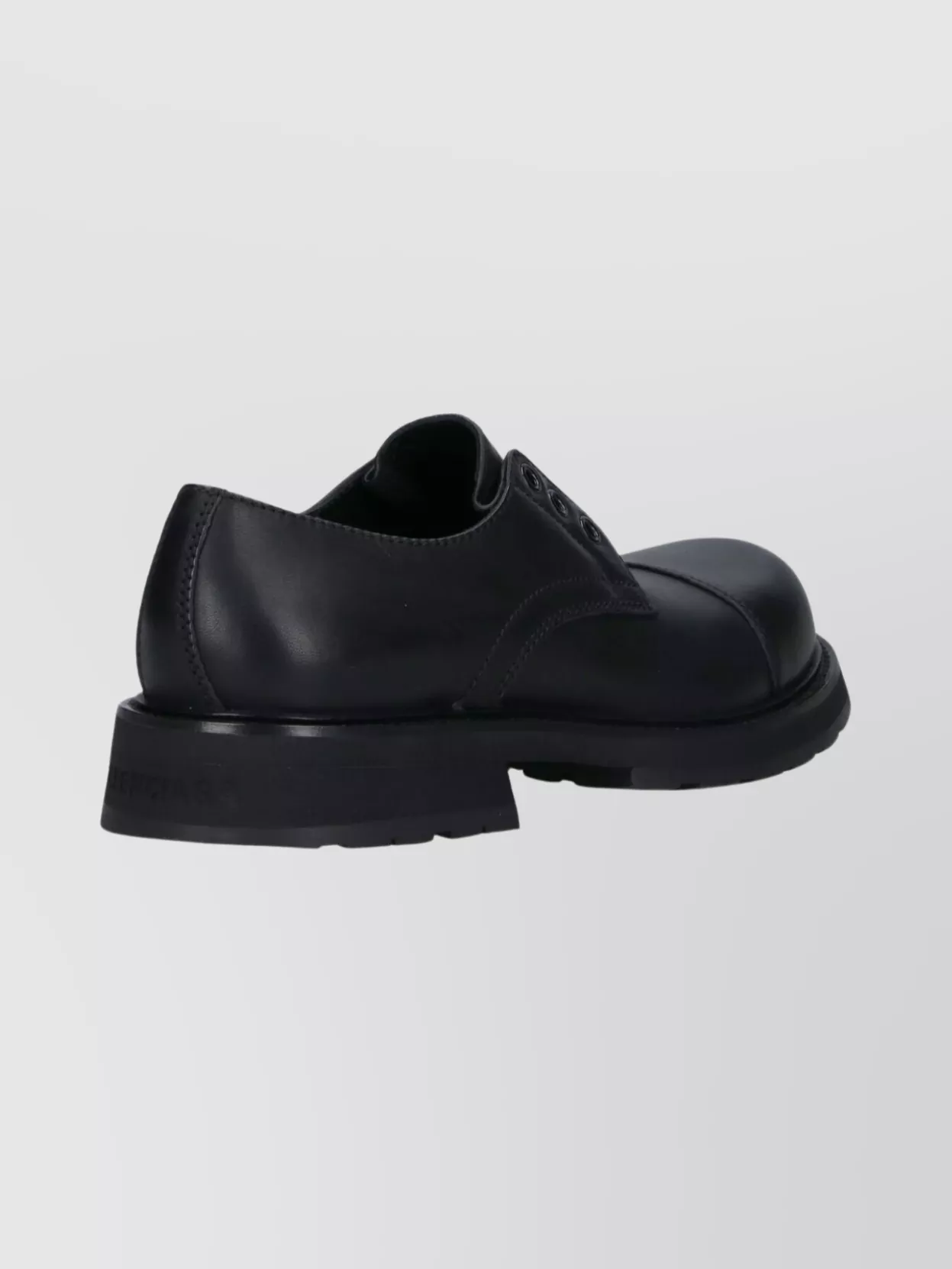 Balenciaga Lace-Up Shoes With Round Toe And Block Heel