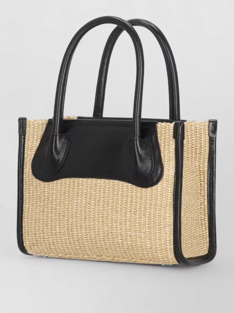 Vivienne Westwood Na Small Raffia-Effect Shoulder Bag
