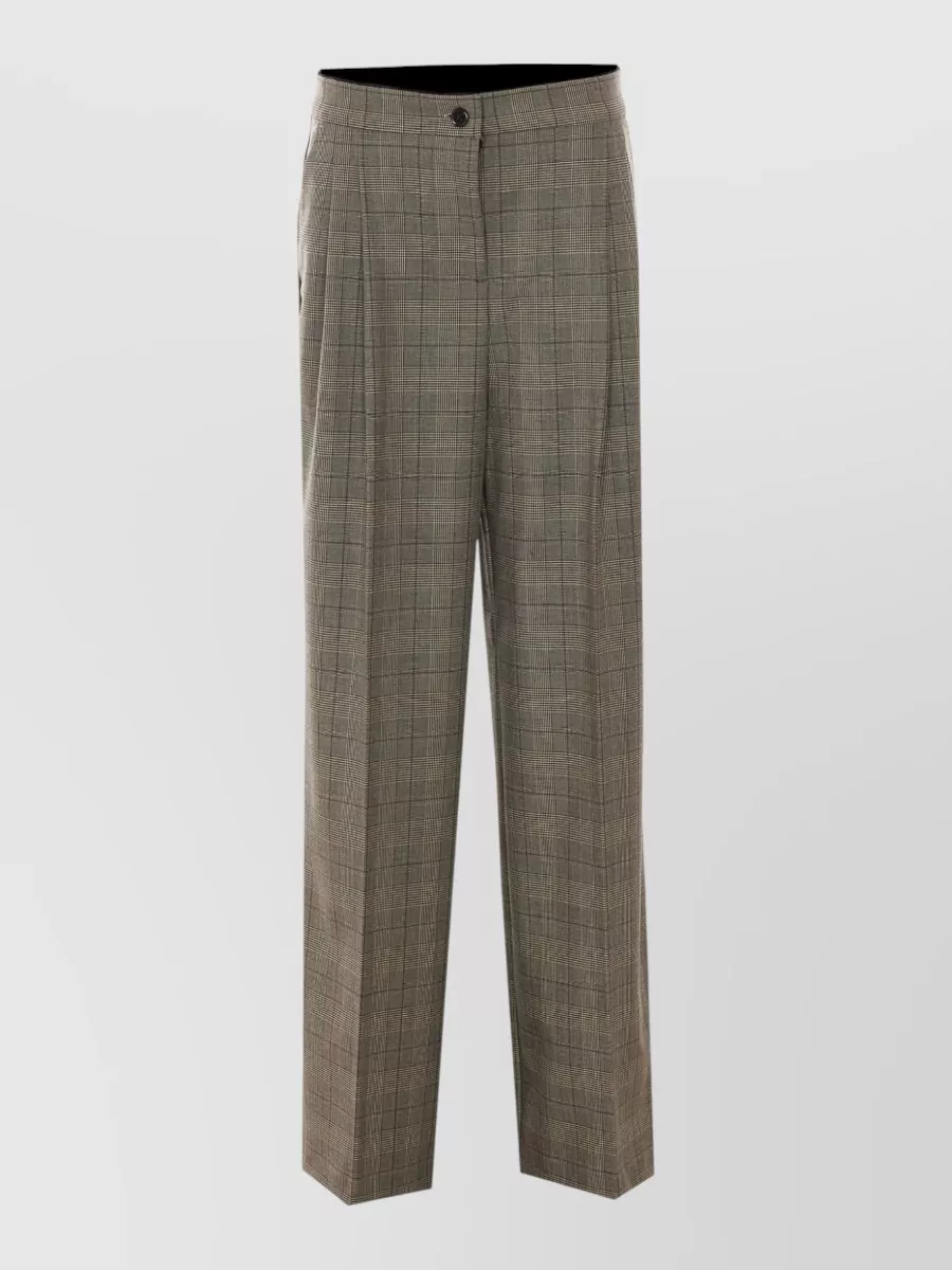 Pinko checked wide-leg suit trousers
