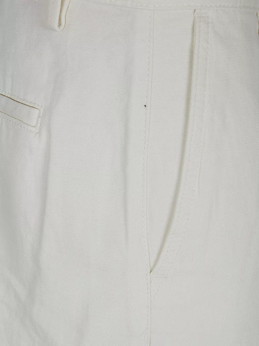 7 For All Mankind Linen-Blend Straight-Leg Knee-Length Shorts