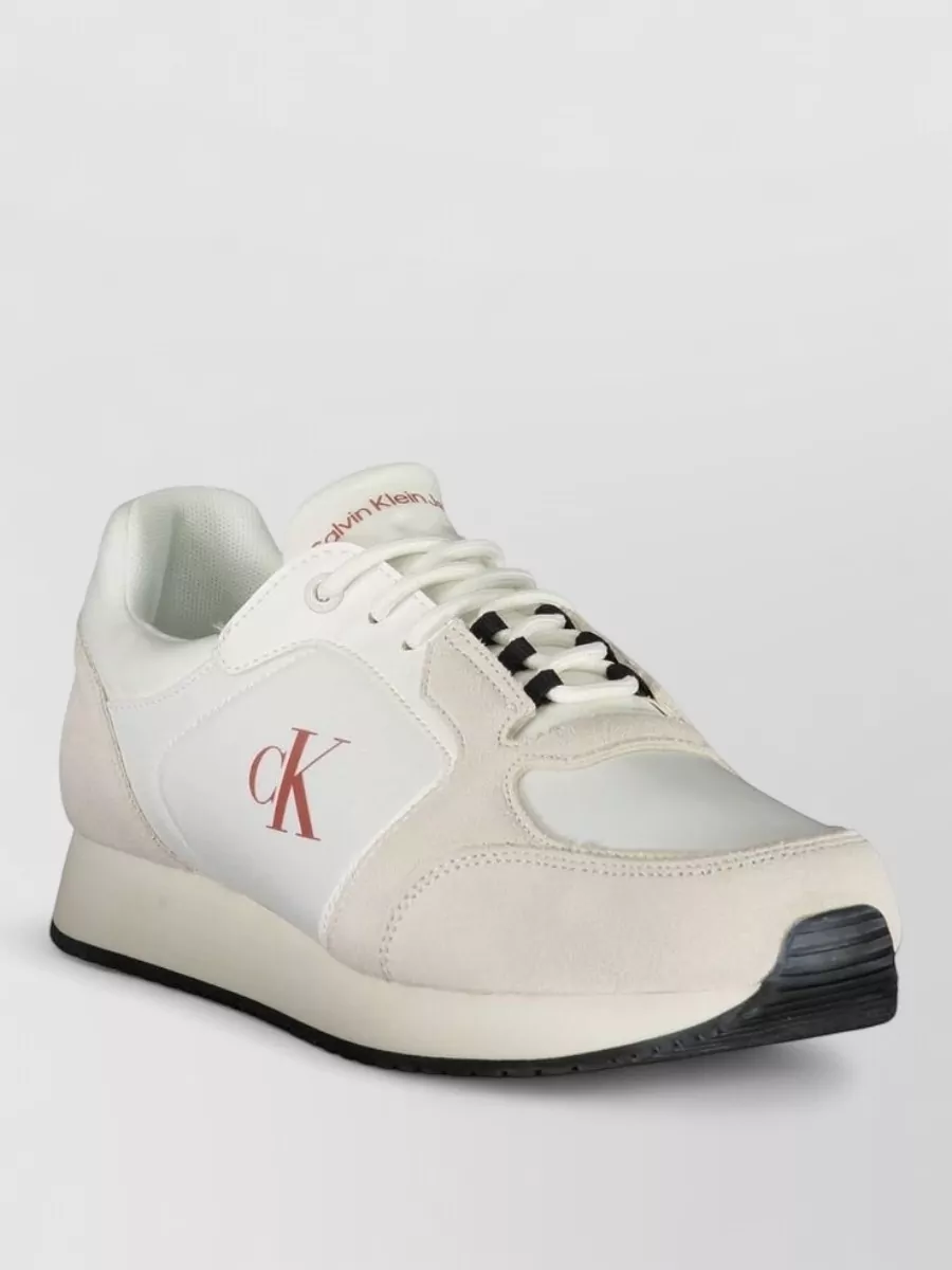 Calvin Klein polyester lace-up sneakers