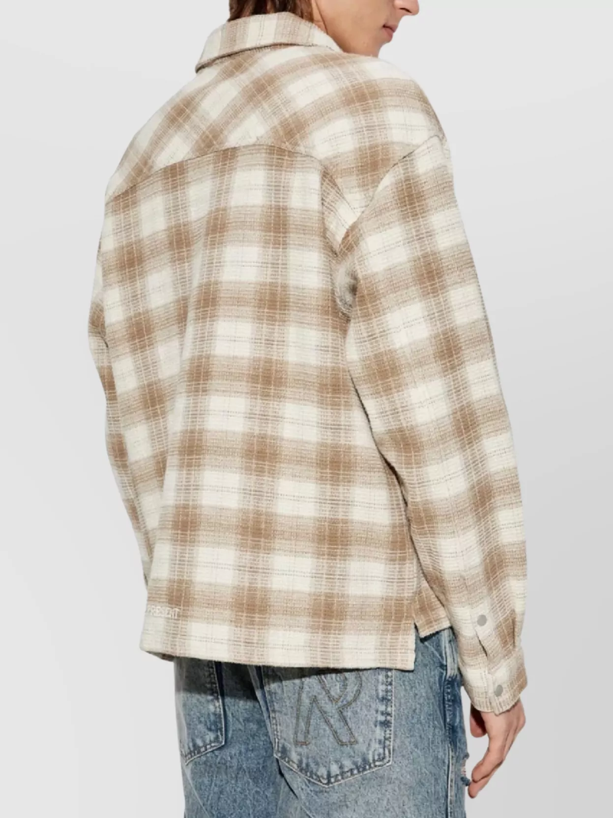 Represent Checked Flannel Shirt Featuring Pockets