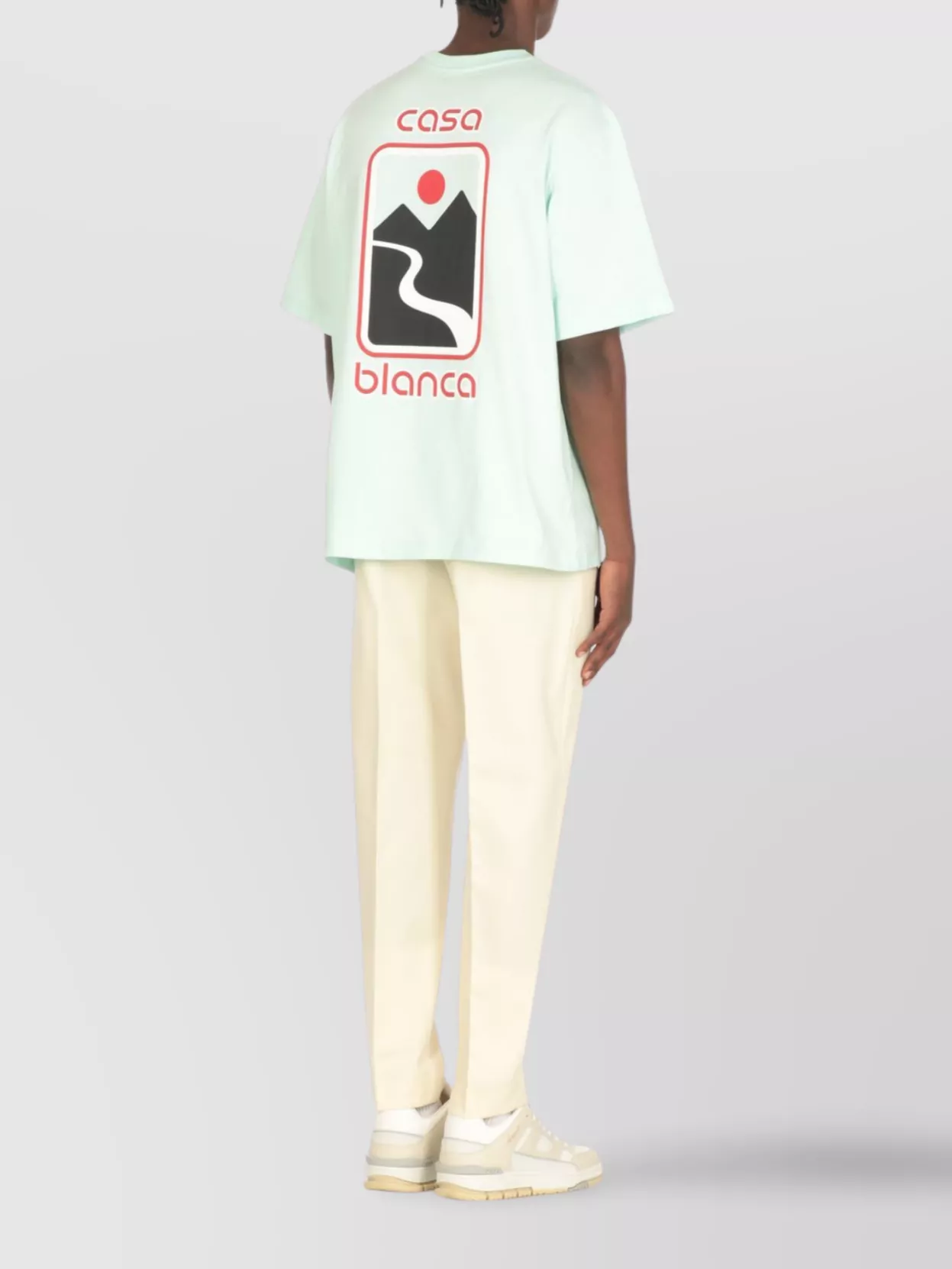 Casablanca Crew Neck Graphic Print Short Sleeves