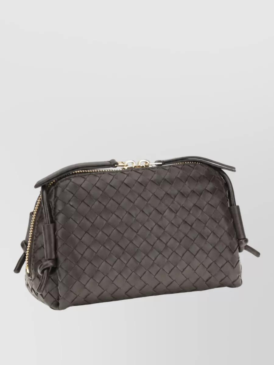 Bottega Veneta lamb leather clutch bag