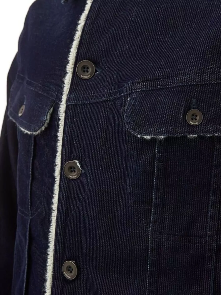 Lardini Corduroy Single-Breasted Coat