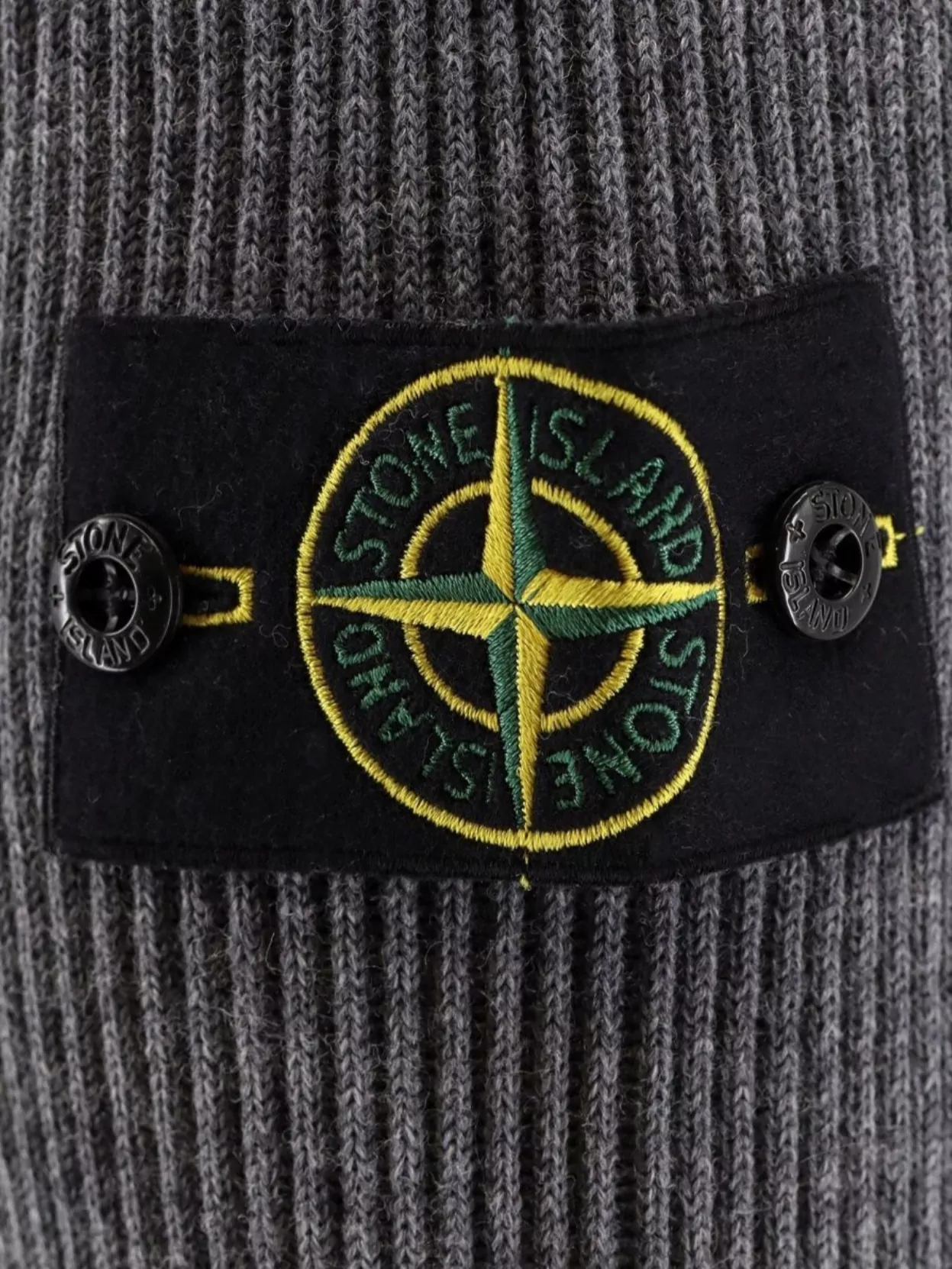 Stone Island Virgin Wool Turtleneck Sweater With Long Sleeves