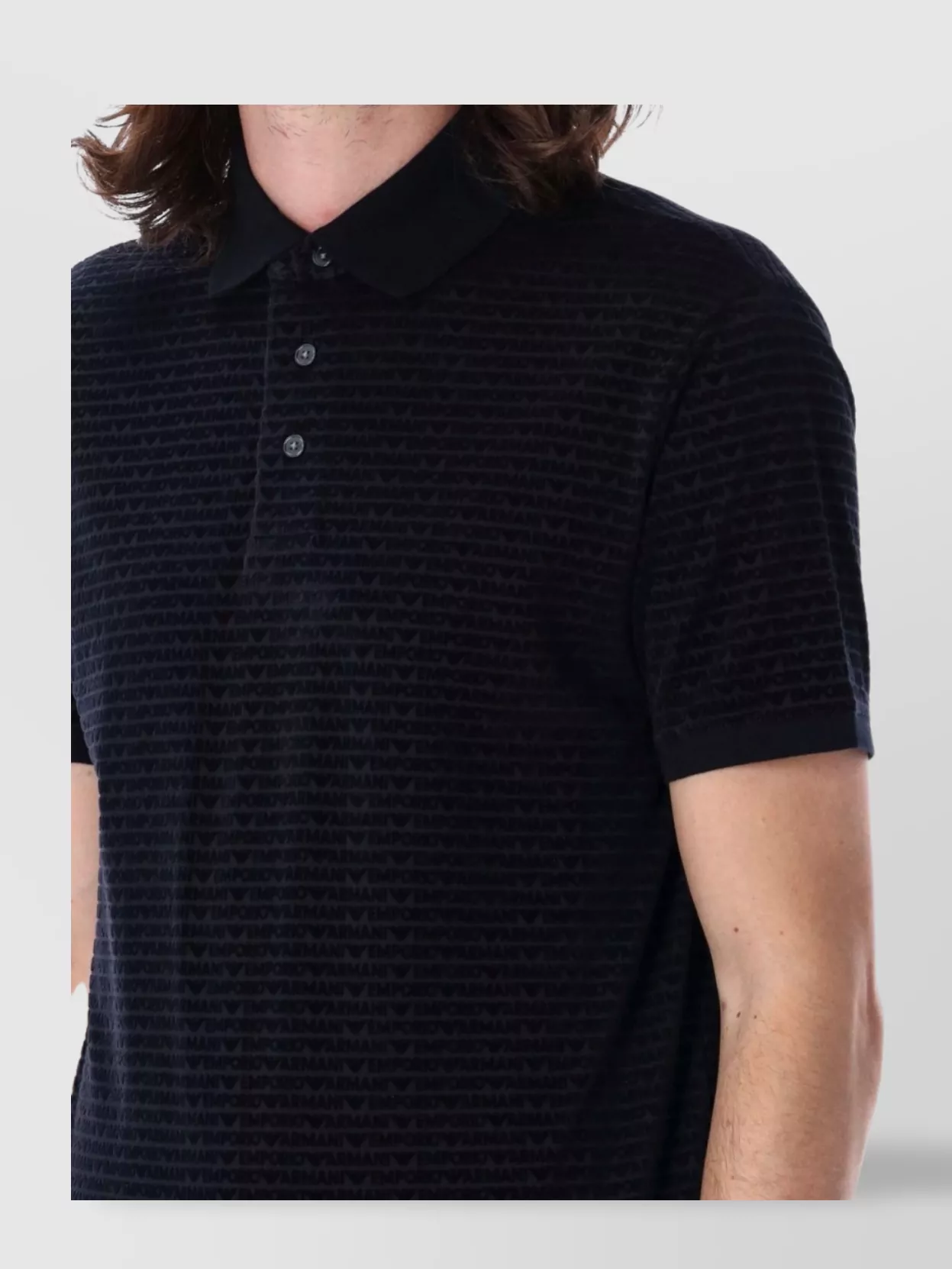 Emporio Armani Collar Short Sleeve Shirt