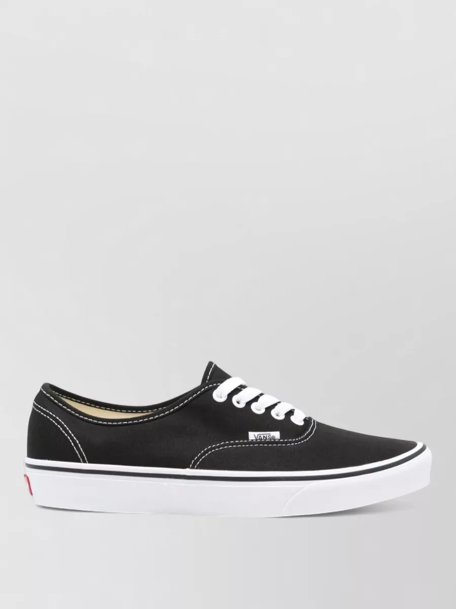 Vans Canvas Low Top Sneakers Almond Toe Rubber