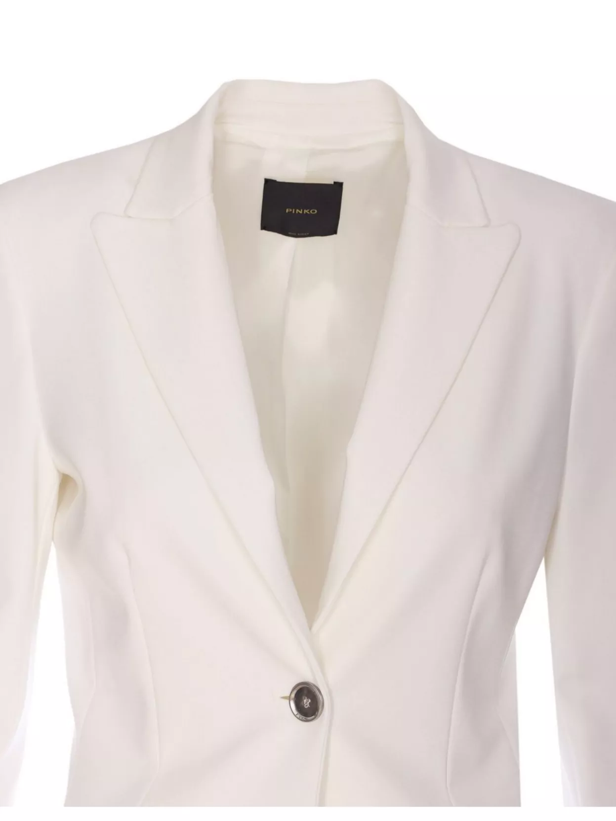 Shop Pinko Flap Pockets Sleeves Lapels Shoulder V-neck