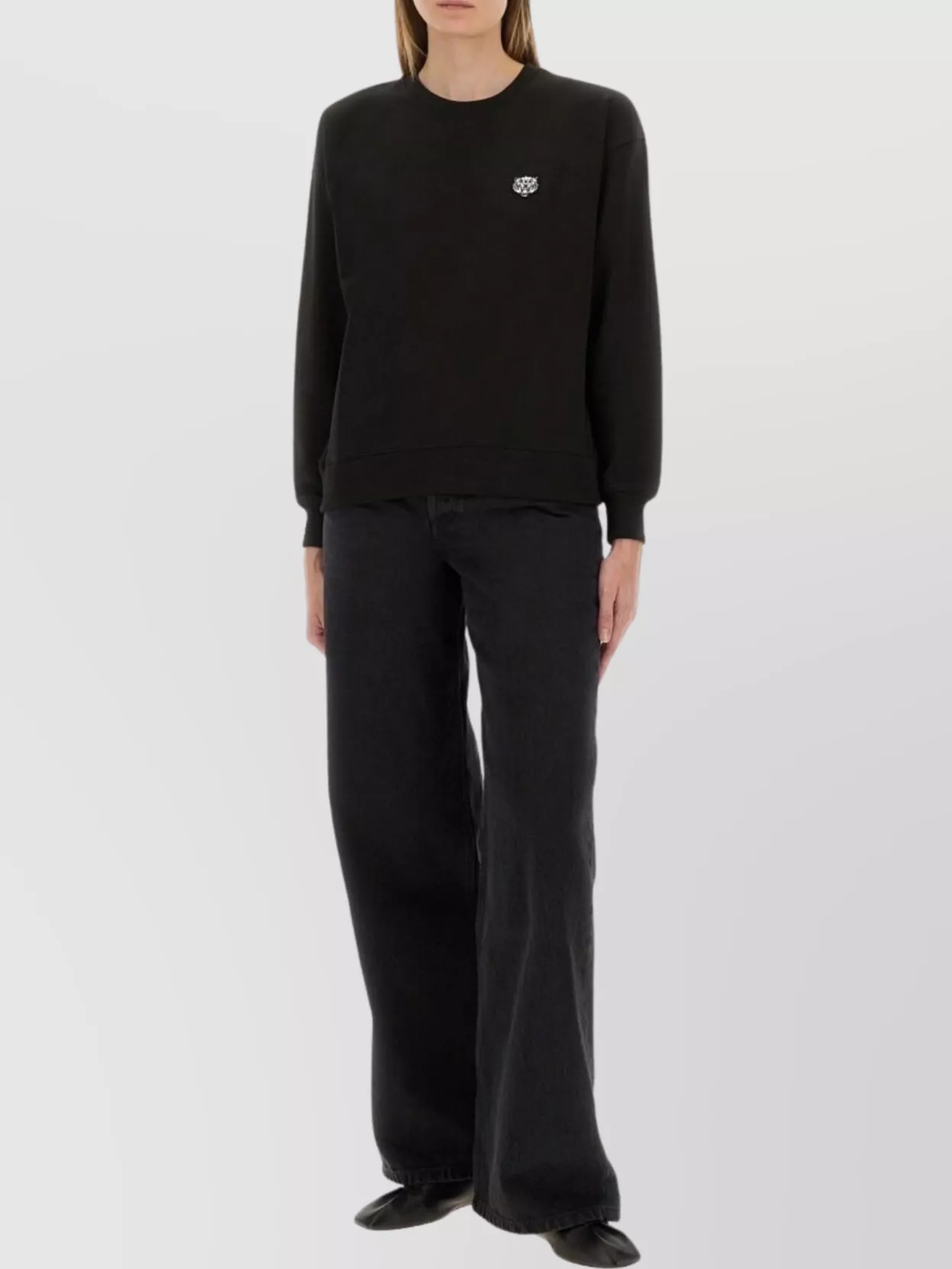 Kenzo Tiger Patch Cotton Sweatshirt