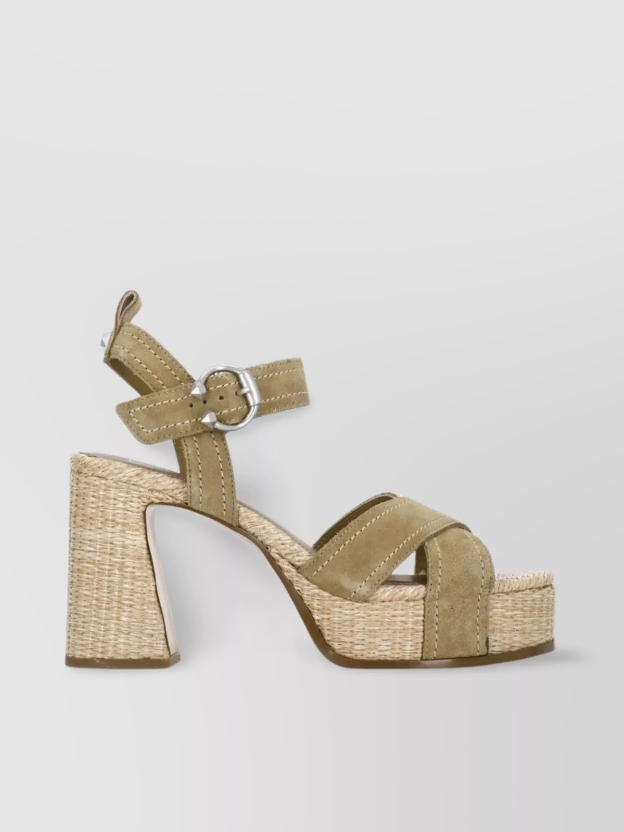 Ash Strappy Block Heel Pumps
