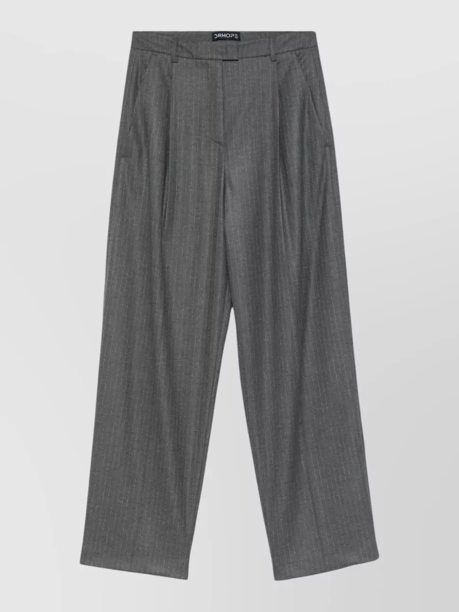 DrHope pleated wide-leg trousers