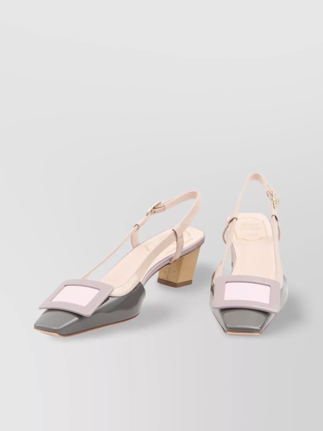 Roger Vivier Skyscraper Heel Leather Slingback Pumps