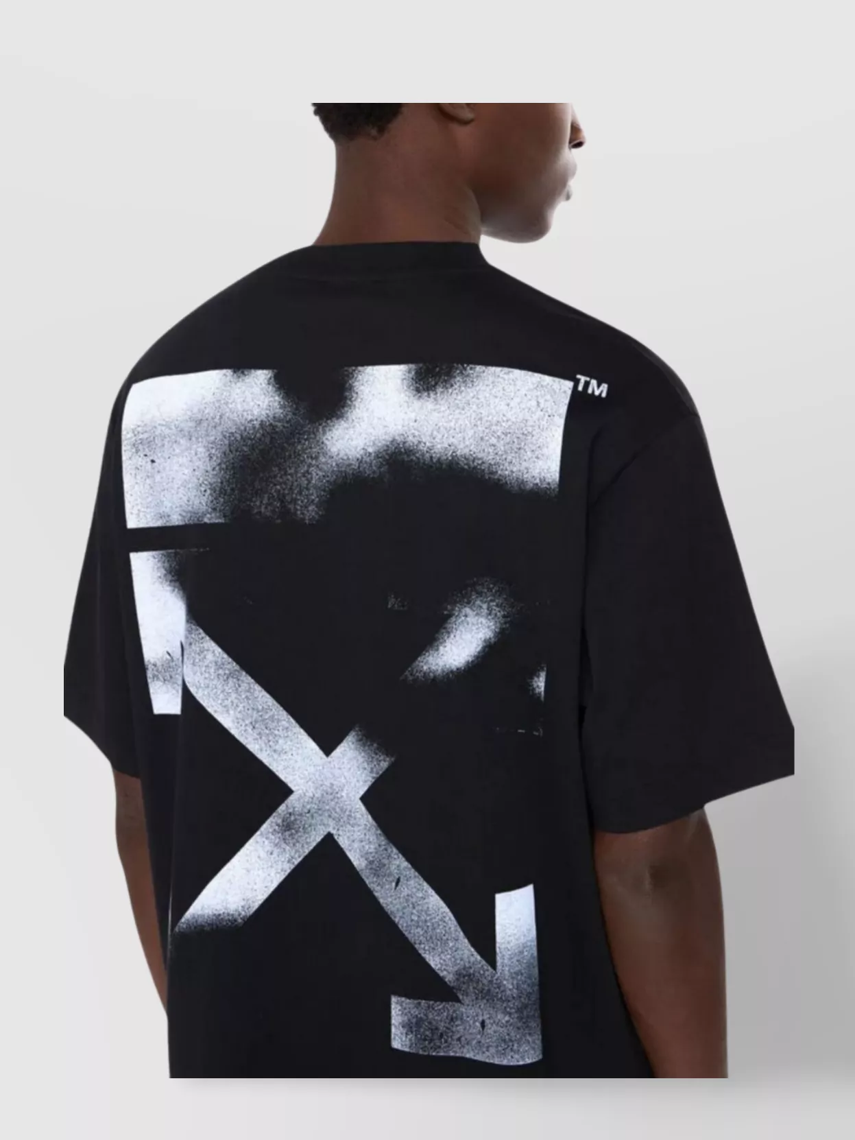 Off-White Graphic Print Crew Neck Short Sleeve Top