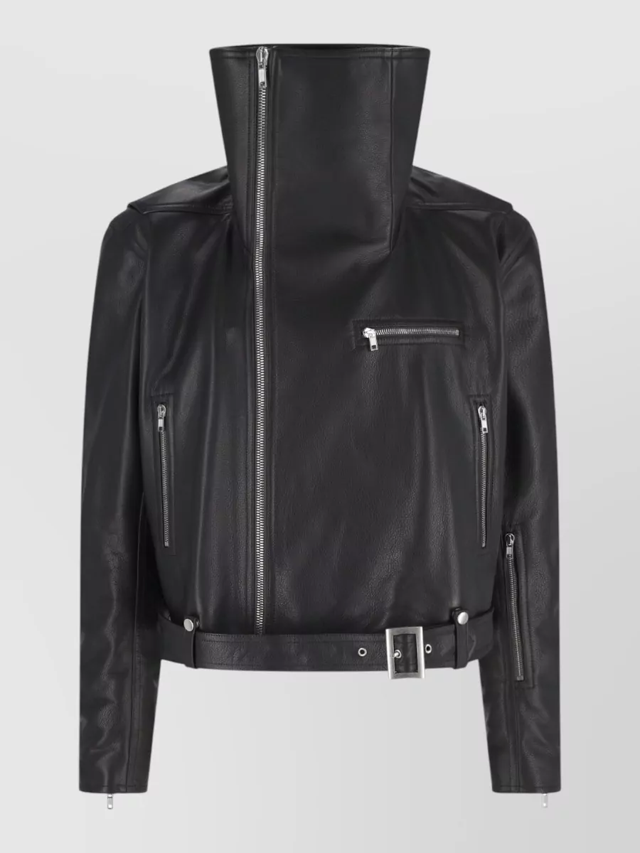 Rick Owens leather coat