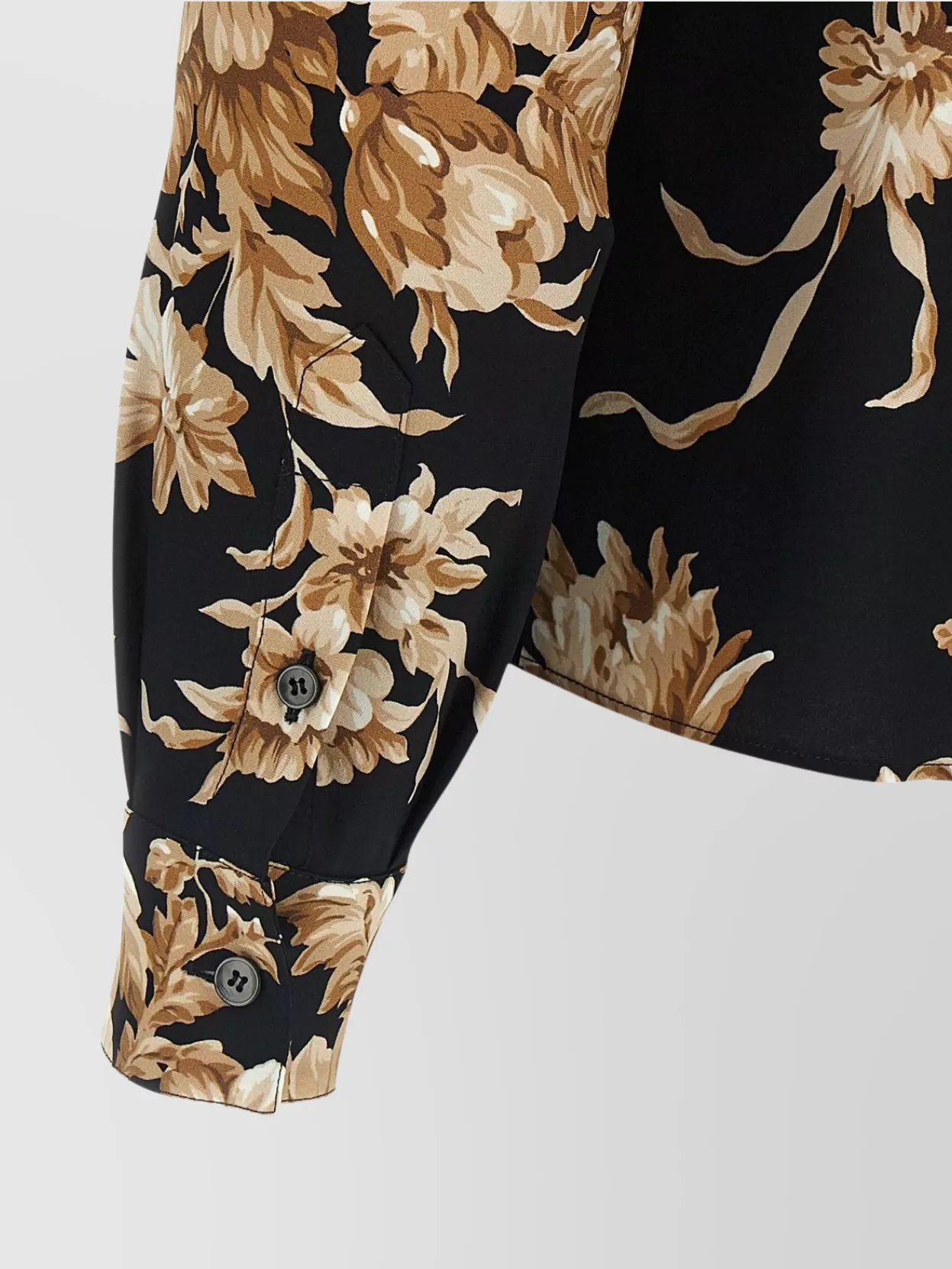 Dolce & Gabbana Charmeuse Shirt Shirt And Blouse Multicolor In Black