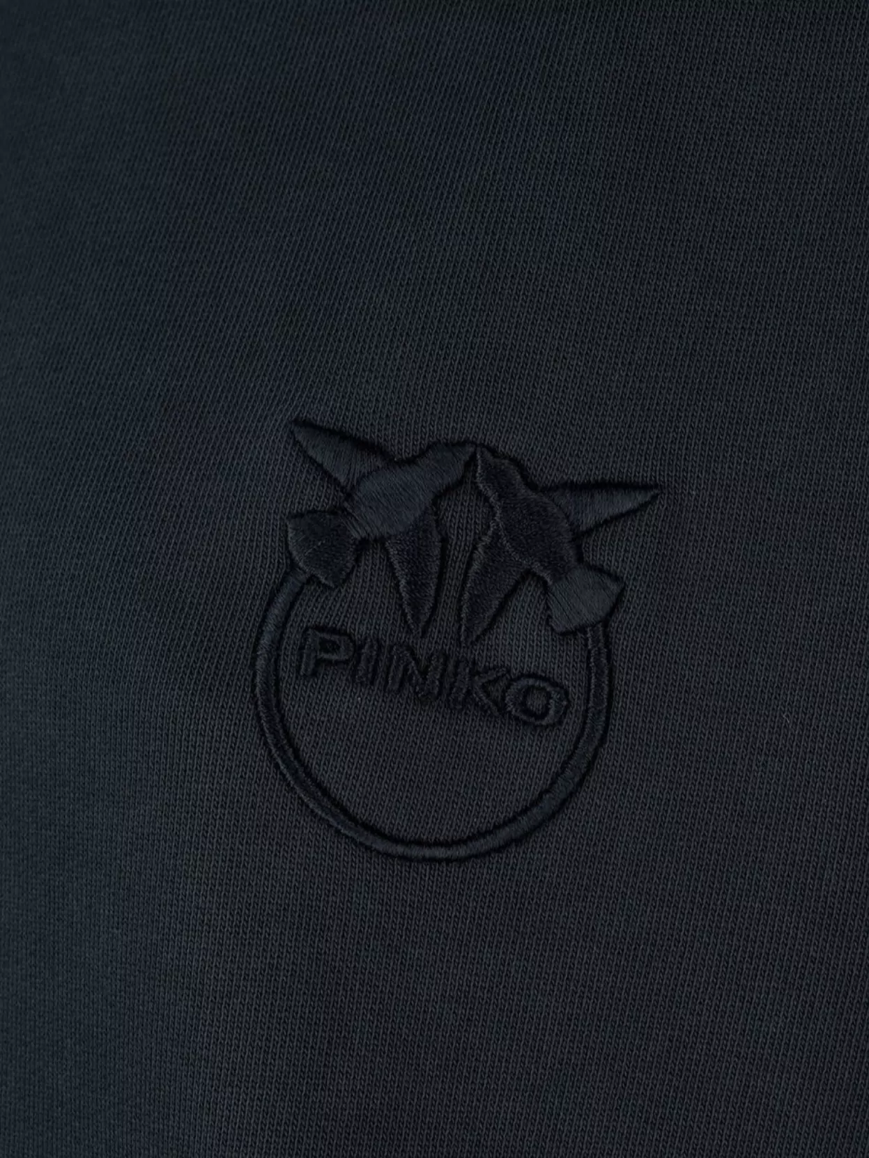 Shop Pinko Ribbed Crew Neck Knitwear With Long Sleeves In Blue
