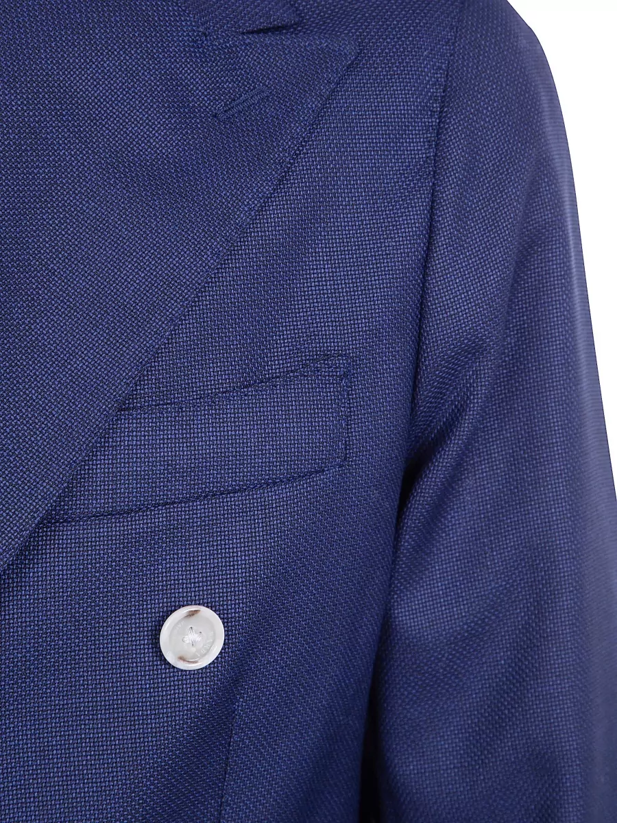 Barba Napoli Virgin Wool Double-Breasted Suit Jacket