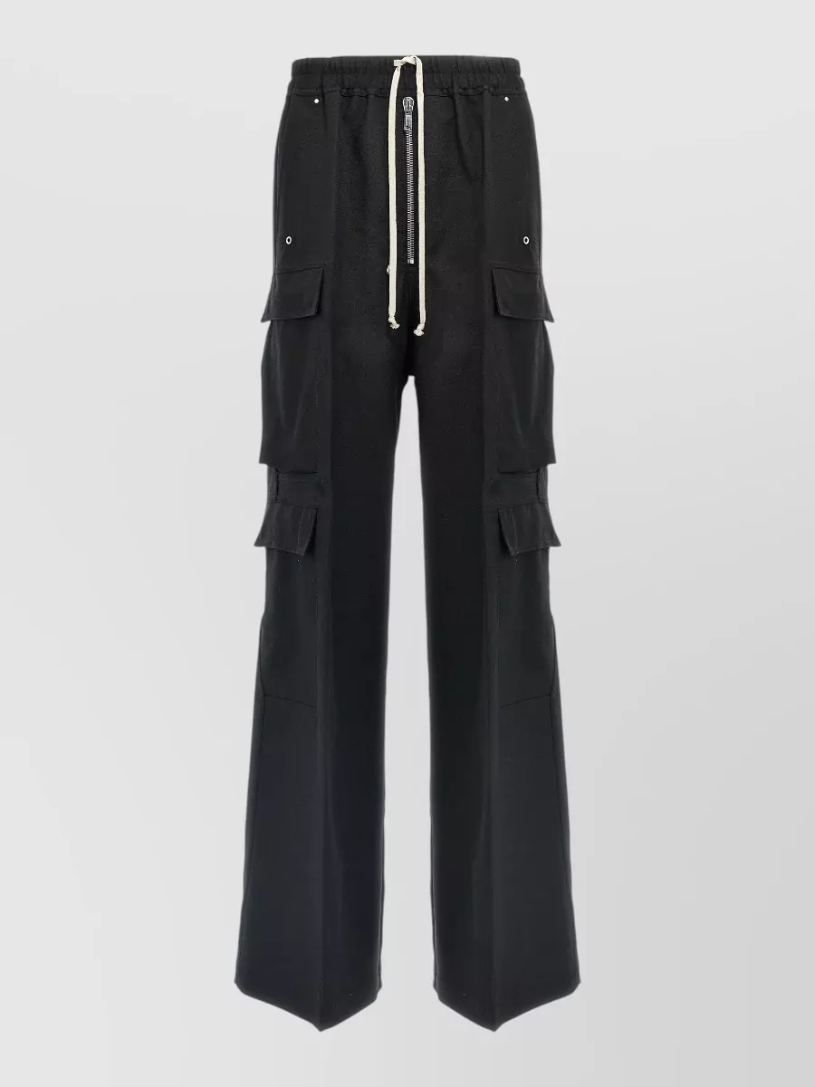 Rick Owens wool wide-leg cargo pants