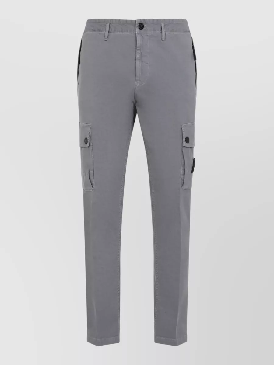 Stone Island cotton slim tapered cargo shorts