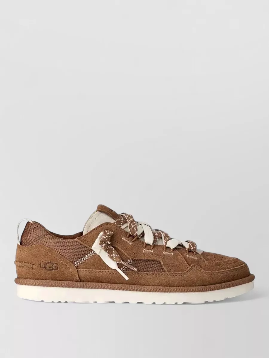 Ugg Suede Leather Lace-Up Sneakers