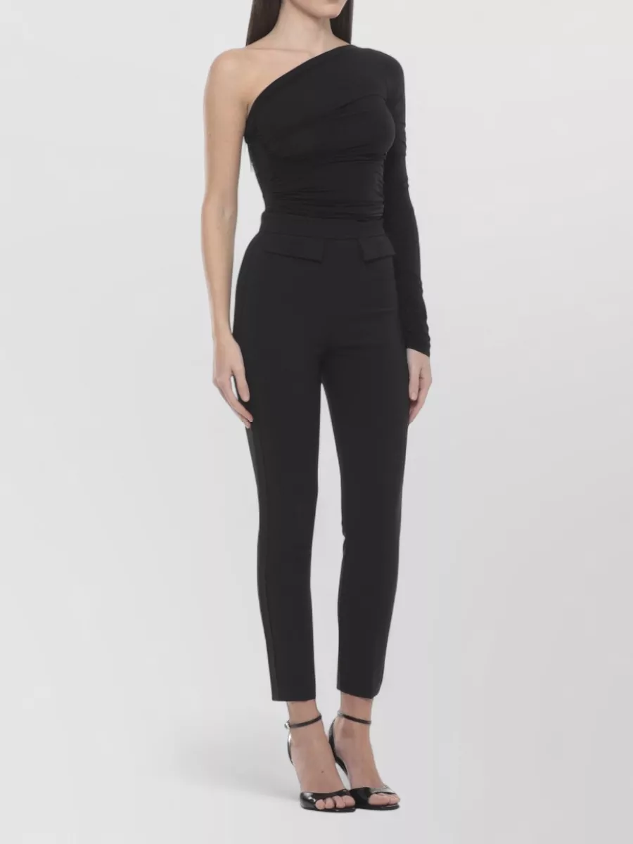 Elisabetta Franchi Straight-Leg Slim-Fit Trousers