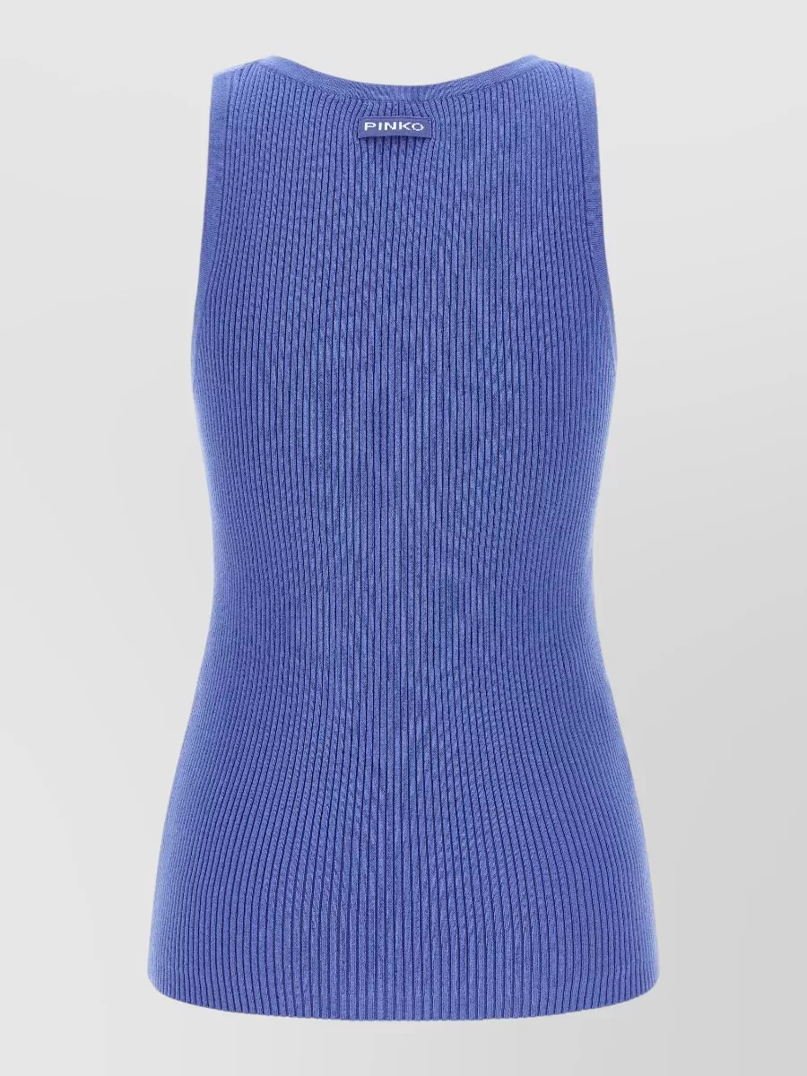 Pinko Ribbed Cashmere Tank Top