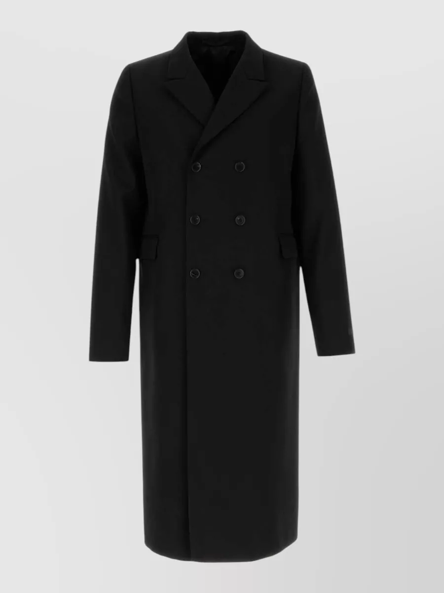 Prada virgin wool single-breasted overcoat