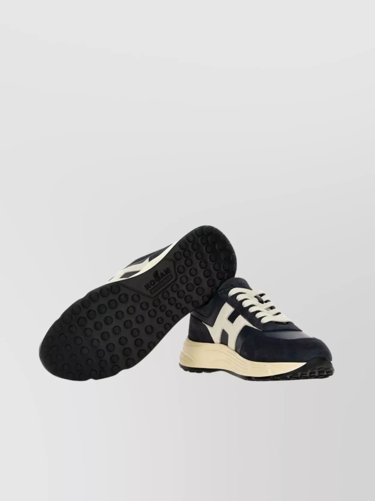 Hogan Lightweight Suede And Nappa Leather Sneakers