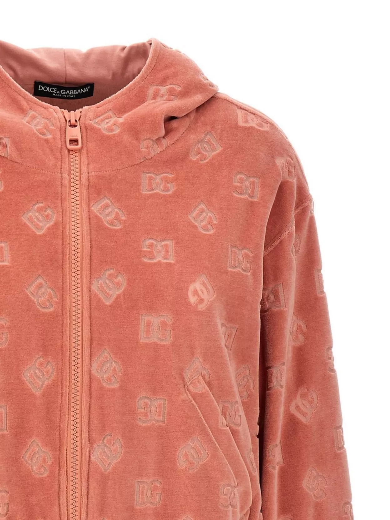 Dolce & Gabbana Hooded Sweatshirt With Ribbed Cuffs