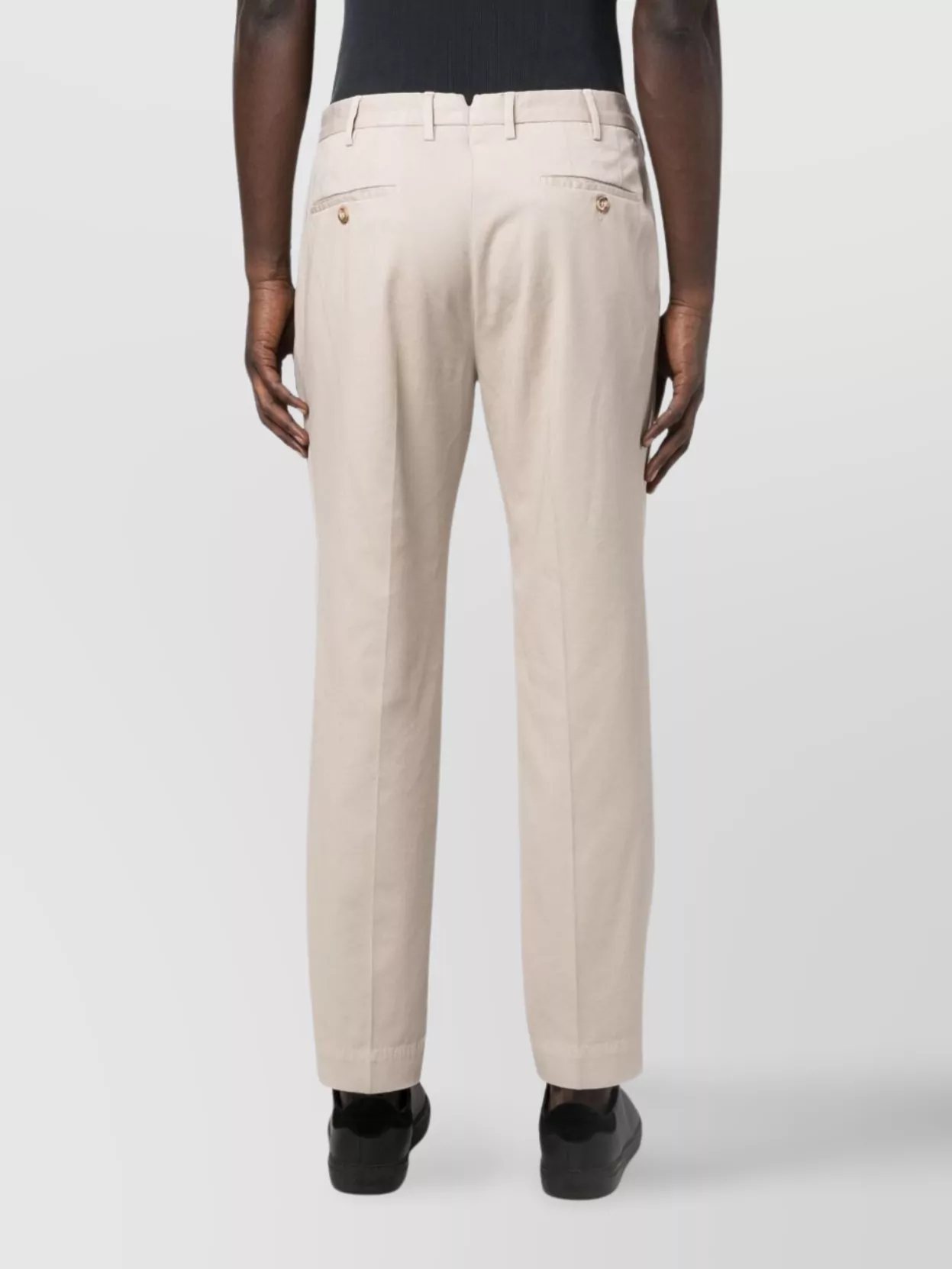 Incotex Front Pleated Trousers Belt Loops In Neutral