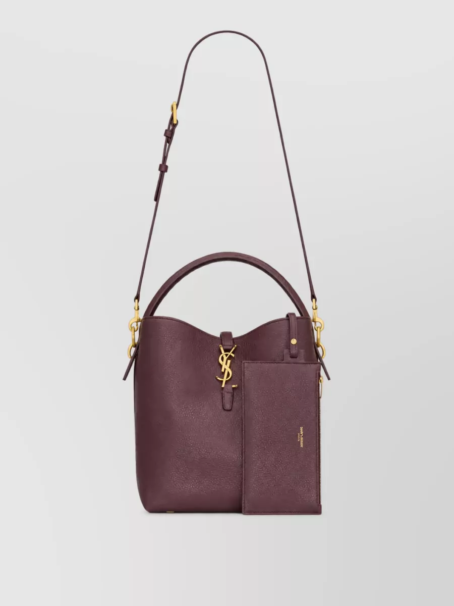 Saint Laurent Le 37 Leather Bucket Bag