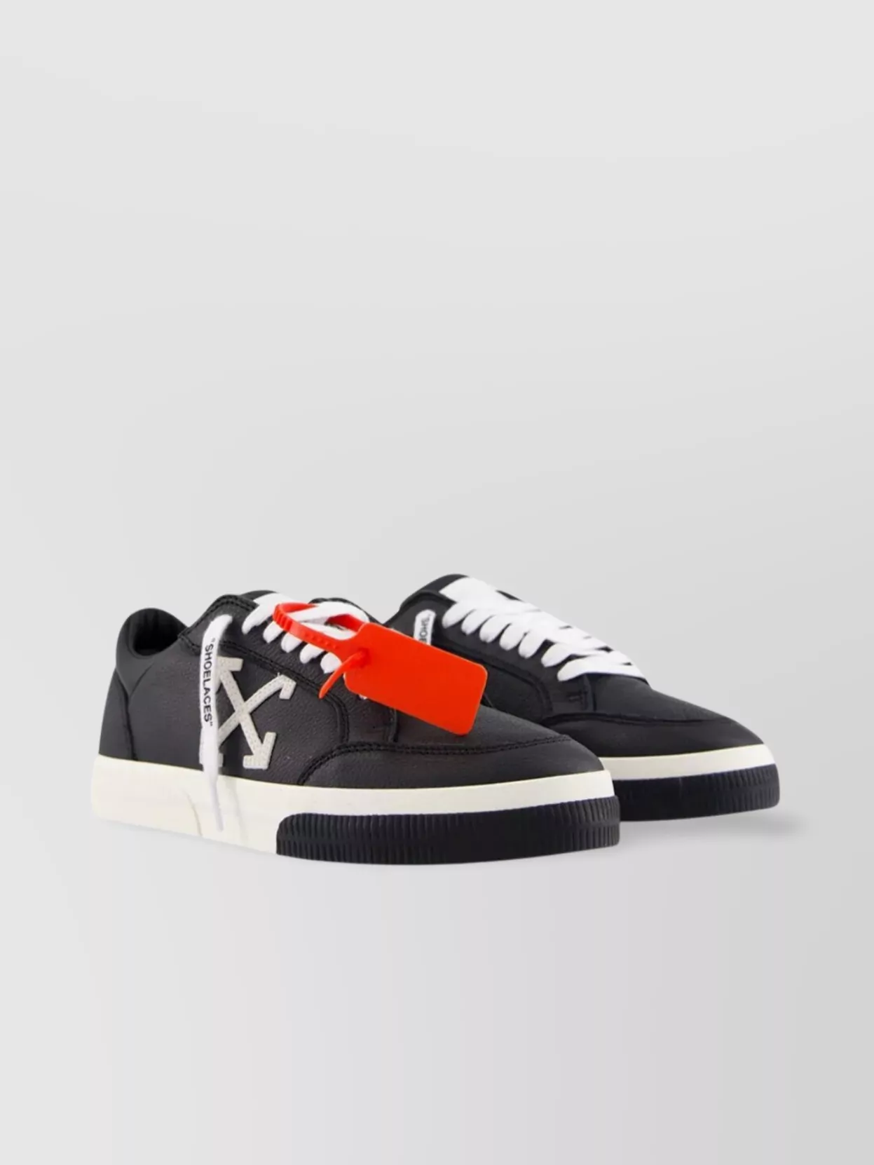 Off-White Modern Low Top Leather Sneakers
